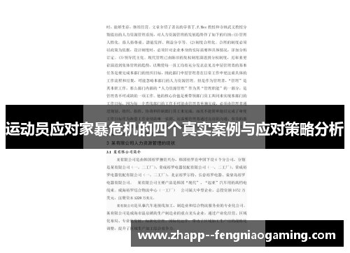 运动员应对家暴危机的四个真实案例与应对策略分析